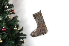 Kilim Christmas Stocking Vintage Rug Stocking Ethnic Decorative Xmas Socks S565 picture