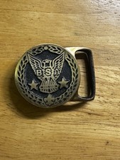 Vintage Max Silber Eagle Scout Belt Buckle picture