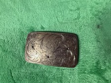 Crumrine 22k On Sterling Belt Buckle picture