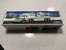 1995 Hess Toy Truck & Helicopter — Vintage Christmas Collectible — TESTED & WORK picture
