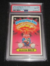 Garbage Pail Kids BLASTED BILLY 8b CHECKLIST GLOSSY PSA 8 picture