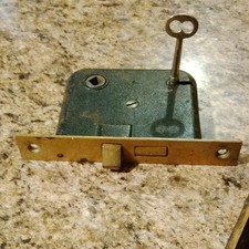 Original New Old Stock Door Lock Body Skeleton Key for Door Hardware Works Great picture