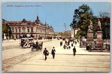 Berlin Germany Zeughaus Unter den Linden Street Scene People Postcard PC484 picture