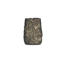 Premium look Cast Aluminum Vase Antique Brass Floral Hand Painted 11 | Vintage picture