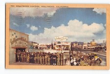 Hollywood California CA Postcard 1944 Hollywood Canteen picture