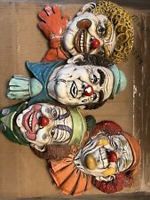 Vintage Clown Face Plaster Wall Hanging picture