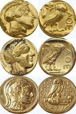 Athena/Owl, 3 Versions of These Famous Greek Coins REPLICA REPRODUCTION COINS GP picture