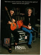 2003 PRS  Electric Guitar CARLOS SANTANA and Paul Reed Smith Vintage Print Ad picture