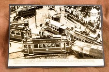 Basel Switzerland Five Tram Crash Aeschenplatz 8⅞x6¼ 1947 AP Wire Photo V34 picture