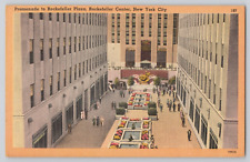Postcard Rockefeller Plaza, Rockefeller Center, New York City picture
