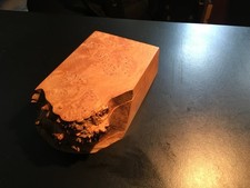 Beautiful Vintage MICHAEL ELKAN (1942-2014) Live Edge Burl Wood Trinket Box picture