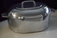 Vintage Wagner Ware Sidney-O Magnalite 4265P 8 qt. Oval Roaster Dutch Oven w/Lid picture