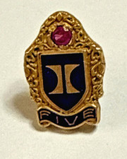 Vintage Hilton Hotel Josten's 1/10 10k Gold Filled 5 Years Of Service Lapel Pin picture