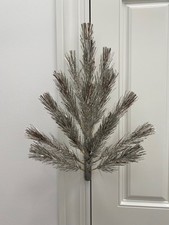 (1) Beautiful 2' Vintage Shiny Silver Christmas Wall Tree #7 picture