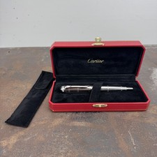 CARTIER Roadster Transatlantique Rivets Ballpoint Pen w/ Red Hard Case picture