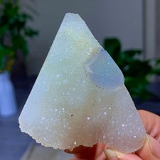 84G Natural purple green octahedral fluorite and crystal symbiosis mineral picture