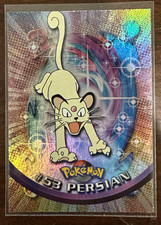 Persian #53 1st Print Rainbow Foil Holographic Card Topps Pokémon TV Animation picture