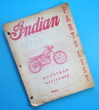 Original 1956-1957 Indian Motorcycle Parts Catalog Woodsman Westerner picture