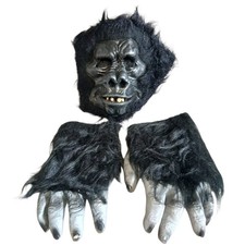 ​Vintage 1979 Gorilla Ape BSS Latex Mask Fur Halloween Bigfoot Sasquatch E2 picture