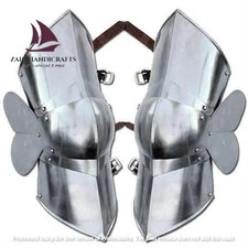 ZAIN Authentic Medieval Knight Steel Greaves Leg Armor Renaissance Costume picture