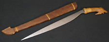 WW2 Era Philippine Islands Barong Short Fighting utility Sword & Wooden Scabbard picture