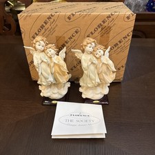PairGUISEPPE ARMANI VIN 1991 SINGING ANGELS FIGURINE #7700c With Original Box picture