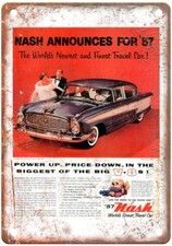 Vintage 1957 Nash Automobile Ad Retro Look Reproduction Metal Sign A3718 picture