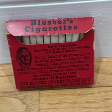 Vintage Blosser’s Cigarettes MEDICAL Package ORIGINAL BOX For Collectors Only picture