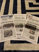 Kyle Rittenhouse Newspapers (x3) Kenosha News Wisconsin Jacob Blake Trump picture
