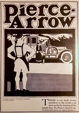 Vintage 1913 Ad For Pierce-Arrow And 1913 Electric Motor Cars 11x16 LOOK & READ picture