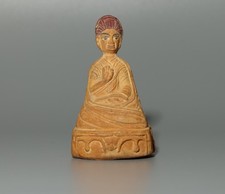 Real Tibet 1500s Old Antique Clay Tsa Tsa Buddha Statue The Fourth Panchen Lama picture