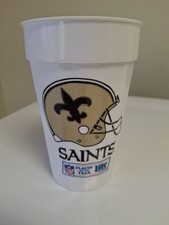 Vintage 1990s - NFL New Orleans Saints - Miller Lite Beer 16oz Plastic Cup picture