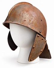 Antique Handmade Steel Lobster Tail Helmet 17th C, Early 20th C Reproduction? picture