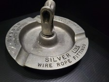 Vintage Young Iron Works Pewter? Aluminum? 3 Cigar Advertising Ashtray Seattle  picture
