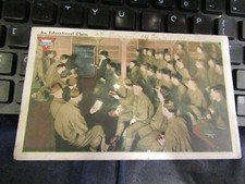 Vtg Postcard:  1918 WWI - an educational class 14 co, 4th something picture