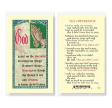 The Difference with Serenity Laminated Holy Card  - E24-754 picture