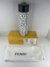 Rare Fendi Logo Designer Water Bottle W/ Tea Strainer  Steel W/ Smart Led Lid picture