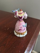 Artoria Limoges Disney Cinderella Ball Gown Porcelain Trinket Box picture
