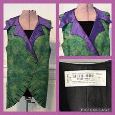 Oogie Boogie Bash Halloween Disney World Cast Member Genuine Vest/Jacket s/Lrg picture