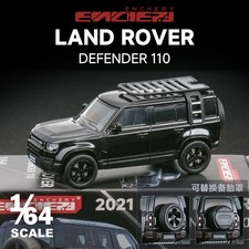 1: 64 Black Alloy Land Rover New Defender 110 Model Car -Off-Road SUV- picture