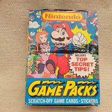 New Sealed 1989 Nintendo Game Packs Wax Box Cards & Stickers 48pks X'd 230320G picture