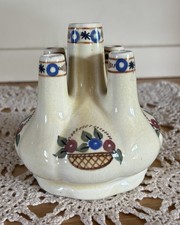 Vintage Vase Floral Udder/Finger Vase Pountney & Co England Bristol Amberone picture