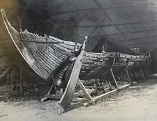 1905 Viking Ship Found at Oseberg Norway illustrated picture