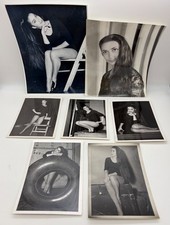 7 Vintage 1960s-1970s Long Hair Woman Model Glamour Portrait Photos 5x7 8x10 Lot picture