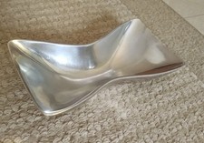 Rare Vintage Nambé 676 Bowtie-Shaped Bowl – Stamped 118B (But Not Heart-Shaped) picture