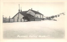 H72/ Lake Bennett White Pass Yukon Canada RPPC Postcard c30s Eat House 84 picture
