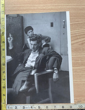 Leonard Bernstein Seated in Chair Smoking 1951 Scene Book Photograph picture