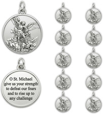 10 Pcs St Michael Medal Saint Michael Pendant,St Michael Pendant picture