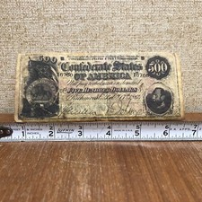 Extremely Rare Las Vegas Mint Hotel Casino $500 Confederate Advertising Note picture