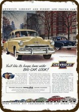 1951 CHEVROLET CHEVY STYLELINE DELUXE Car Vnt-Look DECORATIVE REPLICA METAL SIGN picture